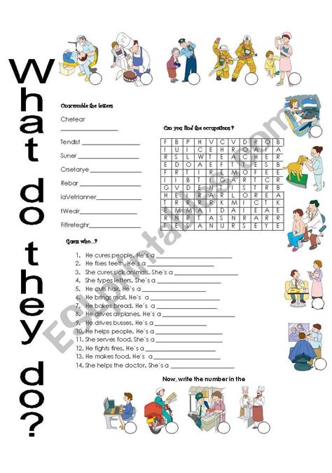 Community Helpers Esl Worksheet By Gabymn