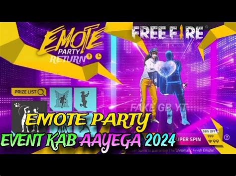 Free Fire Emote Party Event Kab Aayega 2024 Emote Party Event Return