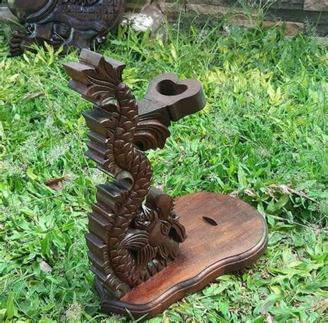 Jual Jagrak Stand Keris Bahan Kayu Ukir Ukiran Naga Di Lapak Koleksi