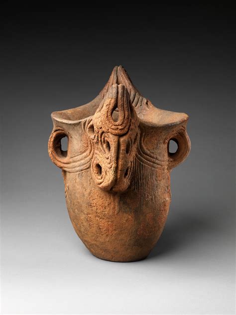 Deep Vessel With Handles Japan Middle Jōmon Period Ca 35002500