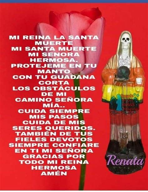 Pin De Ja Kal En La Santa Oracion Para Casos Imposibles Santa Muerte Oracion Para Que Regrese