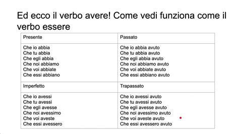 Congiuntivo Verbo Avere Youtube