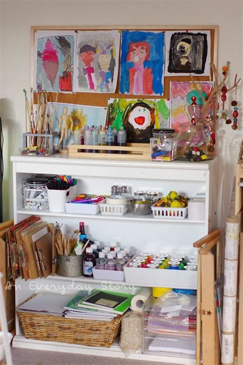 The Art Shelves A Tour Of Our Reggio Inspired Homeschool Room An Everyday Story Homeschool