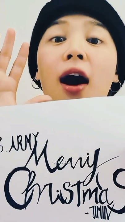 Jimin Wishing Merry Christmas On Instagram 🐣 ️ Jimin Bts Youtube