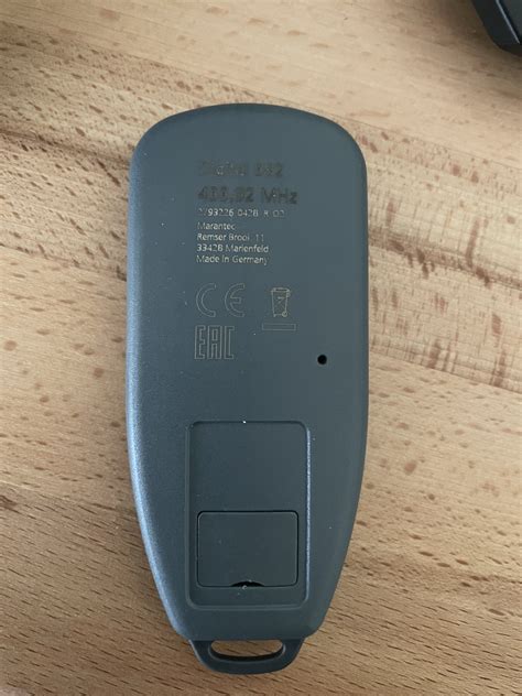 Marantec D382 Garage Opener 433 92 Sub GHz Flipper Forum