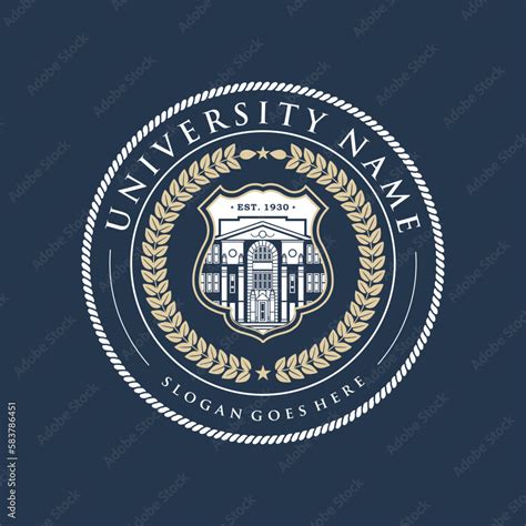 university and college school crests and logo emblems Stock Vector ...