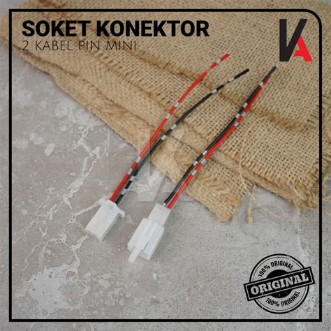 Jual Soket Sambung Pin Kecil Mini Socket Kabel Konektor Mobil Motor