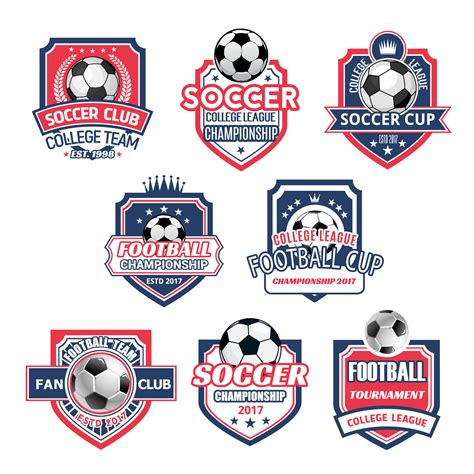 Vector icons for soccer club football team league 13060190 Vector Art ...