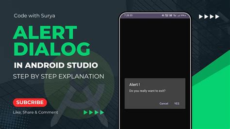 How To Create Alert Dialog In Android Android Studio Tutorial