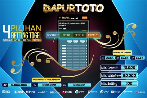 Dapurtoto Situs Toto Slot Togel Online Resmi Hadiah Terbesar Dan