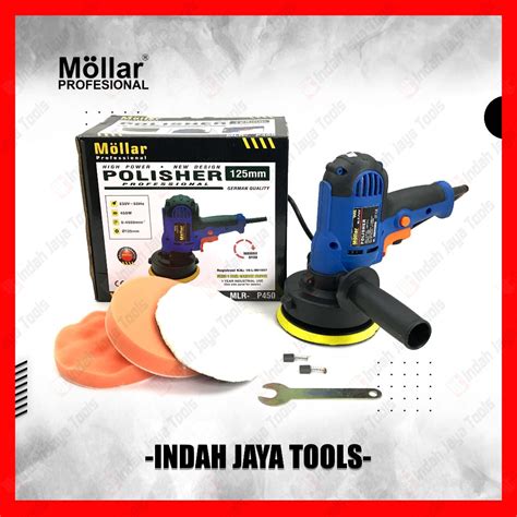 Jual MOLLAR P450 Mesin Poles Mobil Motor 5 Inch Polisher Variable Speed