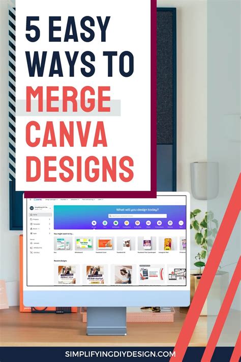 5 Easy Ways To Merge Canva Designs Merge 2 Pages In Canva