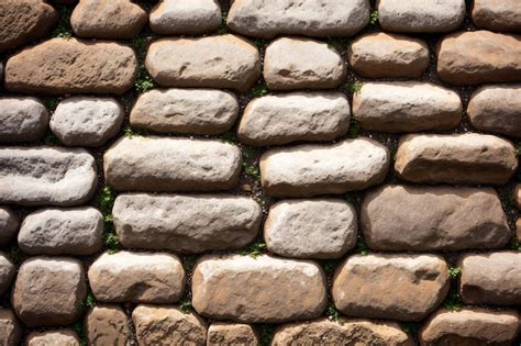 Premium Ai Image A Wall Of Stones That Are Stacked With The Word Rock