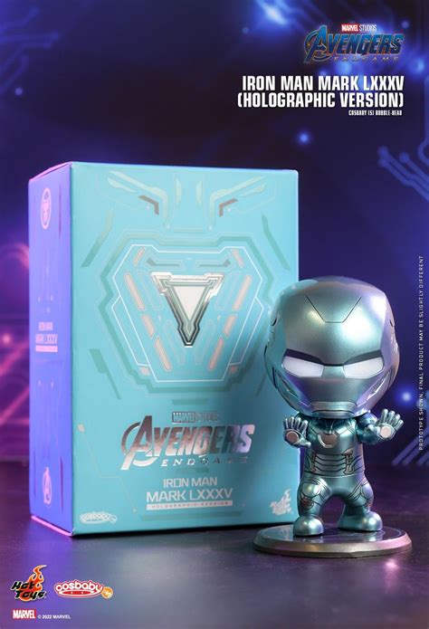 Hot Toys AVENGERS ENDGAME IRON MAN MARK LXXXV HOLOGRAPHIC VERSION COSBABY S BOBBLE HEAD