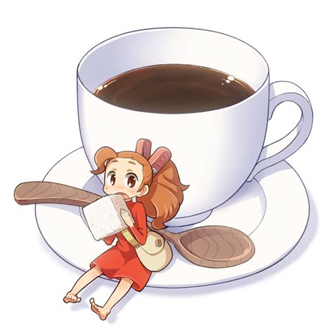 Safebooru Arrietty Bag Barefoot Brown Eyes Cup Dress Gunjima