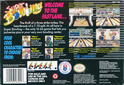 Super Bowling Cover Or Packaging Material Mobygames