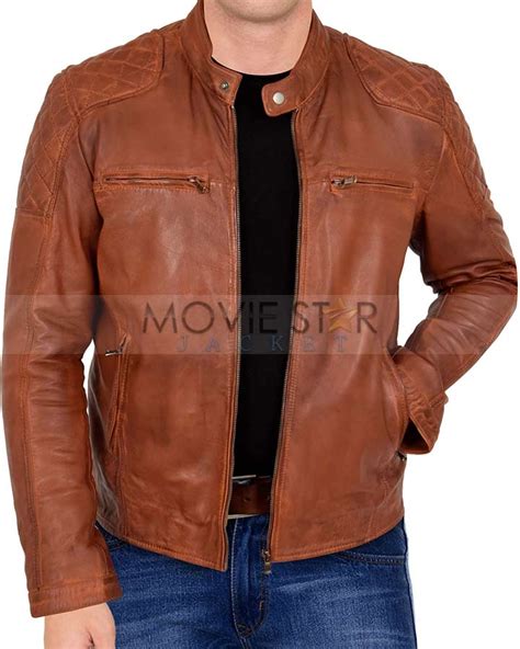 Brown Leather Motorcycle Jacket