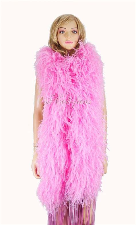 20 Ply Pink Ostrich Feather Boa 71 180 Cm Long Luxurious And Fluffy