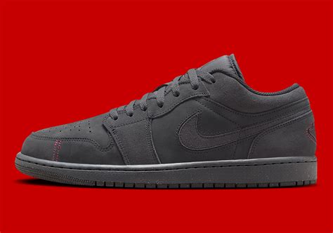 Red Stitching Lands On This Air Jordan 1 Low Sneaker News