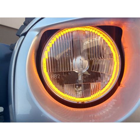 Delta Lights 7 Hi Lo Led Headlight Set With Amber Halos And City Lights 01 1159 Ledb