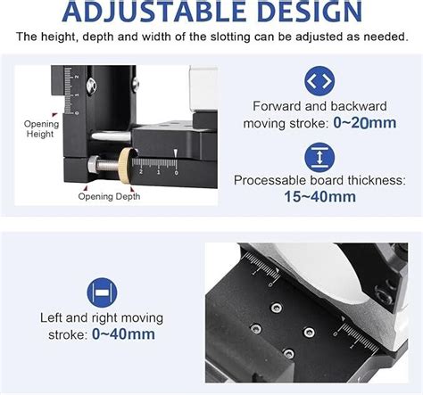 Open Box YUCHENGTECH Mortising Jig 2 In 1 Invisible Fastener Slotting