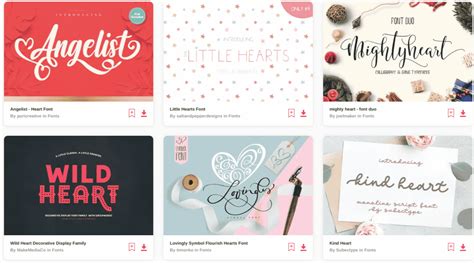 25 Best Heart Fonts For Lovely Designs