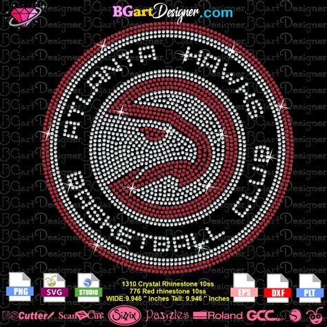 Atlanta Hawks Svg Bundle Svg File For Cricut Layered Svg Clipart