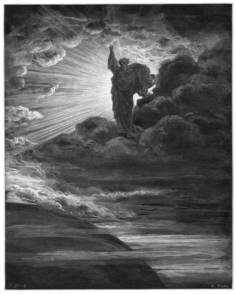 God Creates Light Drawing by Mary Evans Picture Library | Fine Art America