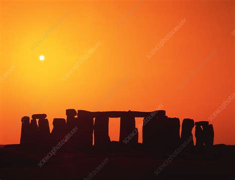 Sunrise at Stonehenge - Stock Image - R100/0115 - Science Photo Library