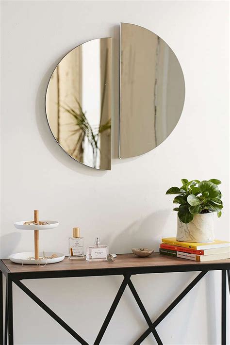 Half Circle Mirror Home Decor Mirror Wall Decor Living Decor