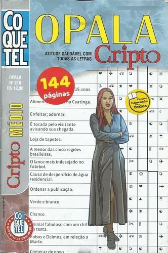 Revista Coquetel Cripto Grama M Dia P Ginas Mercadolivre