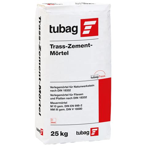 Tubag TZM 10 Trass Zement Mörtel 25 kg 1004090018