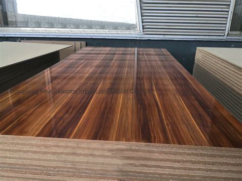 Double Sided Wood Grain Melamine Laminated Faced Mdf China Mdf And