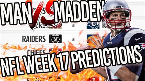 Predicting Every Nfl Week 17 Winnertied Going Into The Last Week