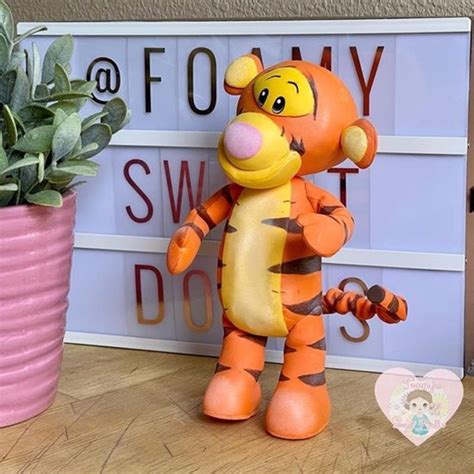 Mu Eco Tigger De Goma Eva Con Moldes Gratis Marina Creativa En