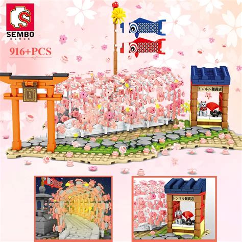 Sembo Block Pcs Blocks City Cherry Blossom Japanese Sakura Tree Diy