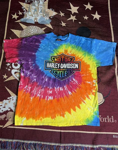 Vintage Harley Davidson Tie Dye Tshirt Gem