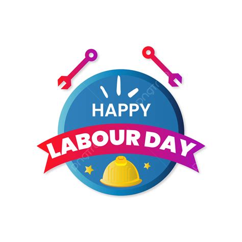 Happy Labour Day Vector Art Png Creative Gear Stars Tools Happy Labour