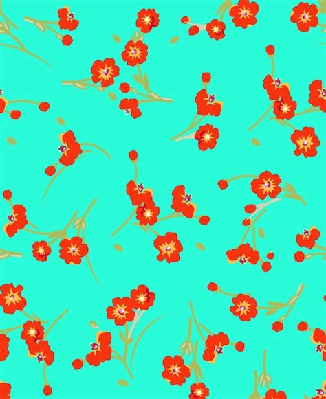 Premium Vector | Floral pattern in illustrator.