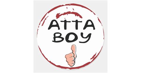 Seal Of Approval Atta Boy Stickers - Atta Boy | Zazzle.com