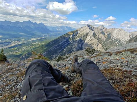 Nice view from Grotto Mountain Ridge in Kananaskis, AB, CAN. : hiking