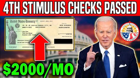 4th Stimulus Checks Passed 2000 Mo Direct Deposit Confirmed For All