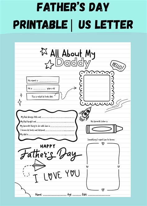 Father s day bookmark coloring page – Artofit