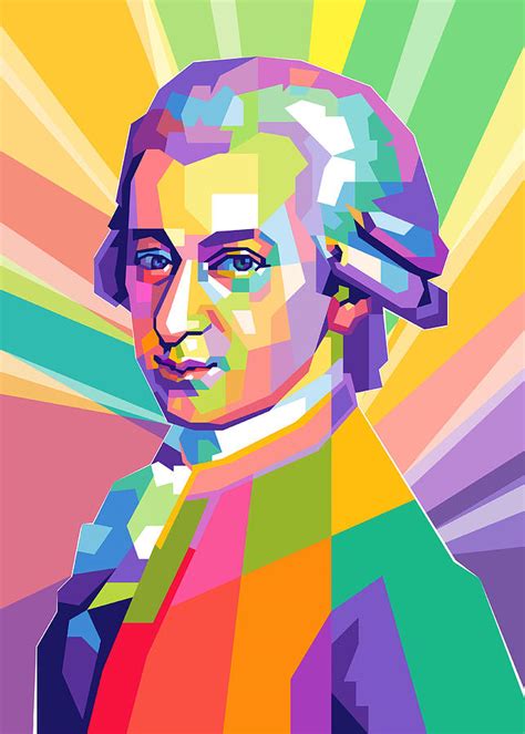 Wolfgang Amadeus Mozart Poster Painting By Dean Ethan Fine Art America