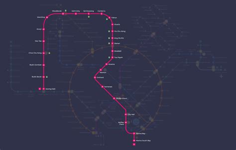 North South Line Mrt Map Of Singapore