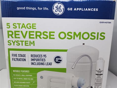 Ge Reverse Osmosis Water Filtration System 5 Stage Gxrv40tbn 84691910411 Ebay