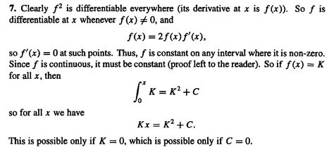 Calculus Find All Continuous Functions F Satisfying Int {0} X F