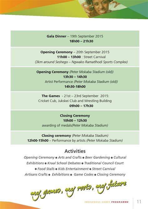 2015 Indigenous Games Festival Program By Sport And Recreation South Africa Issuu