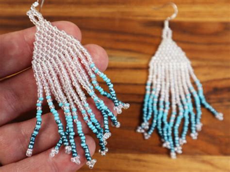 How To Make Beaded Fringe Earrings Beading Tutorial Hands That Bless