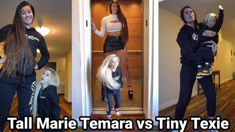 Tall Marie Temara Vs Tiny Texie Tall Girl Vs Short Girl Tall Girl Lift Carry Youtube